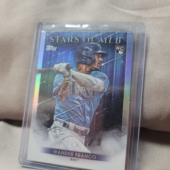 2022 Topps Stars of MLB Wander Franco Tampa Bay Rays holographic rookie card - Picture 2 of 13